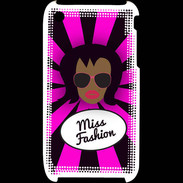 Coque iPhone 3G / 3GS Miss Fashion Black