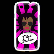 Coque Samsung Galaxy S3 Miss Fashion Black