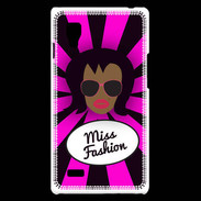 Coque LG Optimus L9 Miss Fashion Black