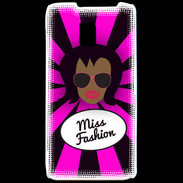 Coque LG P990 Miss Fashion Black