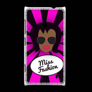 Coque Nokia Lumia 520 Miss Fashion Black