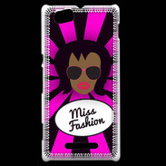 Coque Sony Xperia M Miss Fashion Black