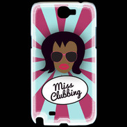 Coque Samsung Galaxy Note 2 Miss Clubbing Black