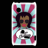 Coque Sony Xperia Typo Miss Clubbing Black