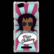 Coque Sony Xperia M Miss Clubbing Black