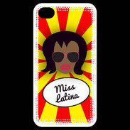 Coque iPhone 4 / iPhone 4S Miss Latina Black