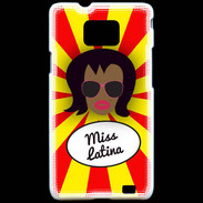 Coque Samsung Galaxy S2 Miss Latina Black