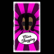 Coque Nokia Lumia 920 Miss Shopping Black
