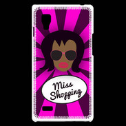 Coque LG Optimus L9 Miss Shopping Black