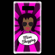 Coque LG Optimus L7 Miss Shopping Black