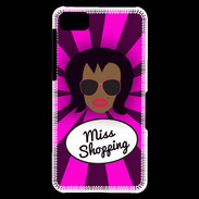 Coque Blackberry Z10 Miss Shopping Black