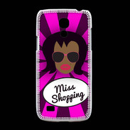 Coque Samsung Galaxy S4mini Miss Shopping Black