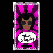 Coque Nokia Lumia 925 Miss Shopping Black