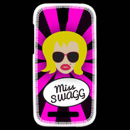Coque HTC One SV Miss Swag Blonde