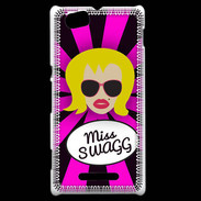 Coque Sony Xperia M Miss Swag Blonde