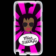 Coque Samsung Galaxy Note 2 Miss Swag Black