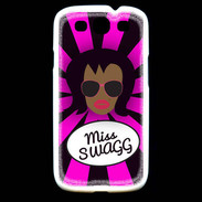 Coque Samsung Galaxy S3 Miss Swag Black