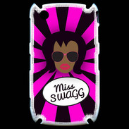 Coque Blackberry 8520 Miss Swag Black
