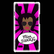 Coque LG Optimus L9 Miss Swag Black