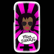 Coque HTC One SV Miss Swag Black