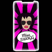 Coque LG P990 Miss Swag Brune