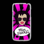 Coque Samsung Galaxy S4mini Miss Swag Brune