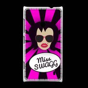 Coque Nokia Lumia 520 Miss Swag Brune