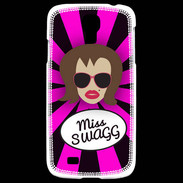 Coque Samsung Galaxy S4 Miss Swag Chatain