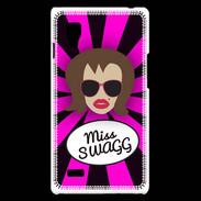 Coque LG Optimus L9 Miss Swag Chatain
