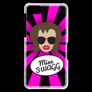Coque Blackberry Z10 Miss Swag Chatain