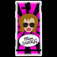 Coque Sony Xperia U Miss Swag Rousse