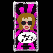 Coque Sony Xperia M Miss Swag Rousse