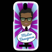 Coque HTC One SV Mister Beau gosse Black