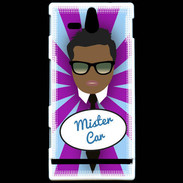 Coque Sony Xperia U Mister Car Black