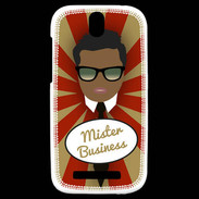 Coque HTC One SV Mister Business Black
