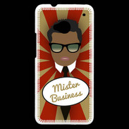 Coque HTC One Mister Business Black