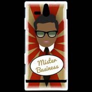 Coque Sony Xperia U Mister Business Black