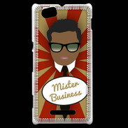 Coque Sony Xperia M Mister Business Black