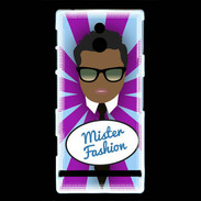 Coque Sony Xperia P Mister Fashion Black