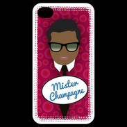 Coque iPhone 4 / iPhone 4S Mister Champagne Black