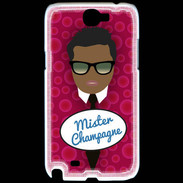 Coque Samsung Galaxy Note 2 Mister Champagne Black