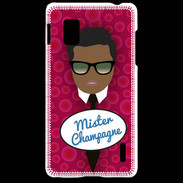 Coque LG Optimus G Mister Champagne Black