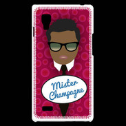 Coque LG Optimus L9 Mister Champagne Black