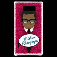 Coque LG Optimus L7 Mister Champagne Black