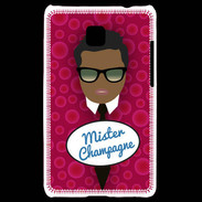 Coque LG Optimus L3 II Mister Champagne Black