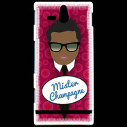 Coque Sony Xperia U Mister Champagne Black