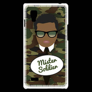 Coque LG Optimus L9 Mister Soldier Black