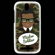 Coque HTC One SV Mister Soldier Black
