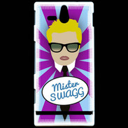 Coque Sony Xperia U Mister Swag Blond