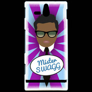 Coque Sony Xperia U Mister Swag Black